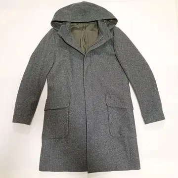 [ 새상품급 ] 띠어리 남성용 울 후드 코트 출퇴근 L