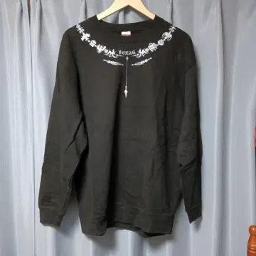 GEZAN 블랙 맨투맨 XL