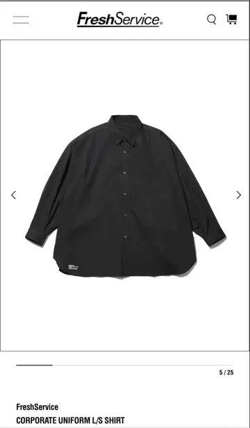 FreshService CORPORATE L/S SHIRT 블랙