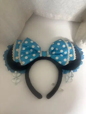 도트 리본 머리띠 (디즈니)