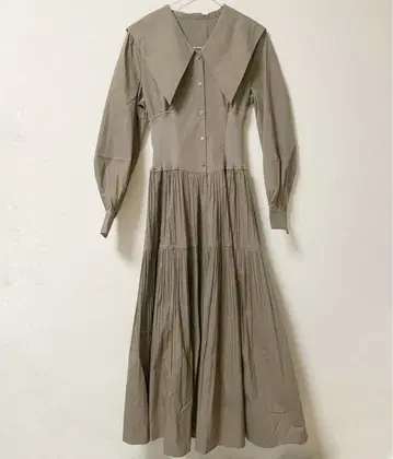 [프레이 아이디] 빅 컬러 셔츠 원피스