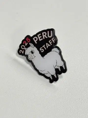 만박 페루 파빌리온 스태프 한정판 알파카 핀 배지