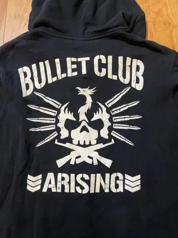 신일본 프로레슬링 BULLET CLUB 블랙 집업 후드티