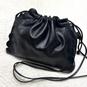 LUDLOW 스캘럽 복조리 숄더백 미니백 블랙