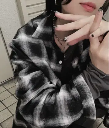 MASHIRO 체크 셔츠