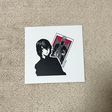 페르소나 P5R 콜라보 카페 한국 한정 coop 스티커 아케치 고로