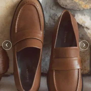 anuans 가죽 로퍼 SMALL 22.5cm brown