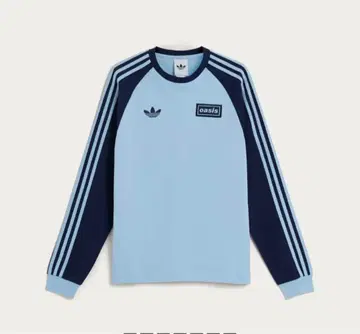 oasis x adidas 투어 쓰리 스트라이프 긴팔 미사용