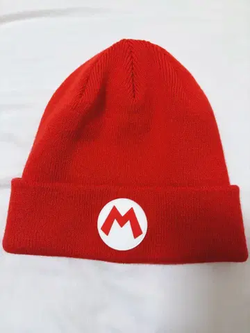 마리오 니트 모자 빨간색
