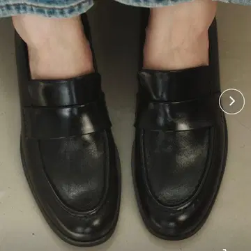 anuans 가죽 로퍼 SMALL 22.5cm black