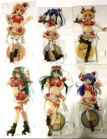 쓰르라미 울 적에 업 WEB 복권 크리스마스 아크릴 스탠드 전종 레어템