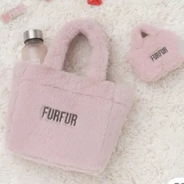 furfur 에코 퍼 토트백 핑크