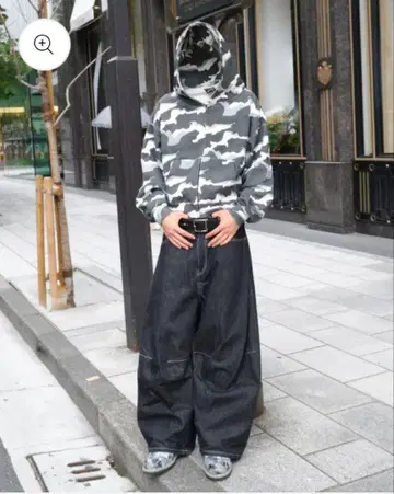 [ 즉완품 ] 레어 BELVET 카모 집 후디 화이트 블랙 카모플라쥬