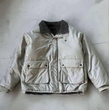 sedacle 빅 실루엣 나일론 포켓 보아 블루종 (그레이, M)