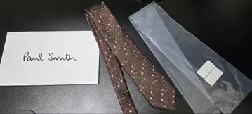 폴스미스 꽃 패턴 플로럴 넥타이 브라운 새상품