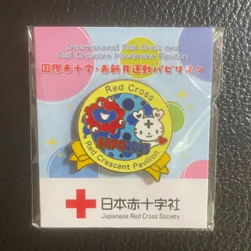 EXPO 2025 미야쿠미야쿠 [하트라짱] 핀 배지 일본 적십자사