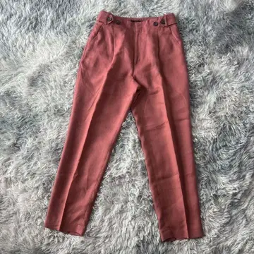 캐주얼 팬츠 턱 팬츠/테이퍼드 [ 40 ] 더스티 핑크 하이웨스트