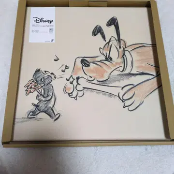 미사용품 디즈니 캐츠&도그스전 한정판 아트델리 플루토