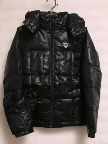 ROXY 다운 자켓 M 블랙 후드 부착