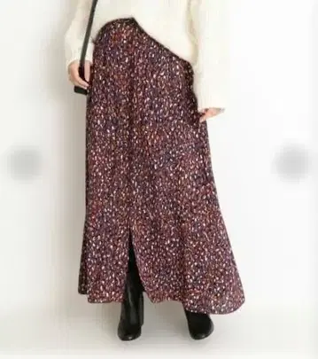 스픽 앤 스팬 Spick&Span 오벌 도트 스커트 플레어 36