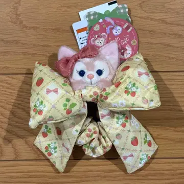 [ 디즈니 ] 하트 펠트 스트로베리 기프트 리나벨 스크런치