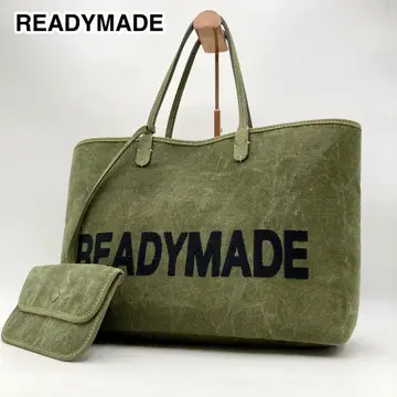 컨디션 최상 레디메이드 도로시 백 미디엄 그린 계열 캔버스 빅 로고