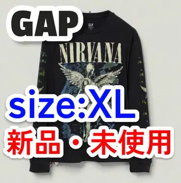 GAP 닐바나 릴랙스핏 그래픽T셔츠 XL