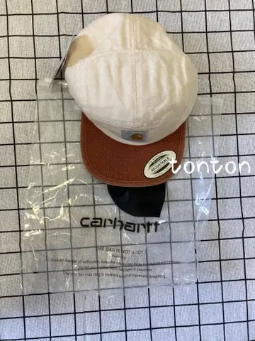 Carhartt 조정 가능 야구 모자 크림/브라운