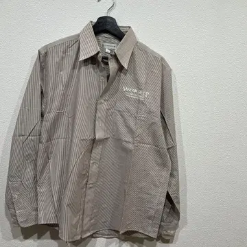 커터앤벅 베이지 스트라이프 긴팔 셔츠