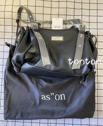 as'on 블랙 숄더백