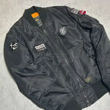 FTC x Alpha MA-1 flightJacket Black S