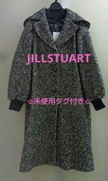 미사용 택 포함 질스튜어트 JILLSTUART 트위드 코트 후드