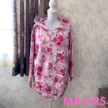 MA*RS y2k 완판템 기하학 장미 무늬 후드티