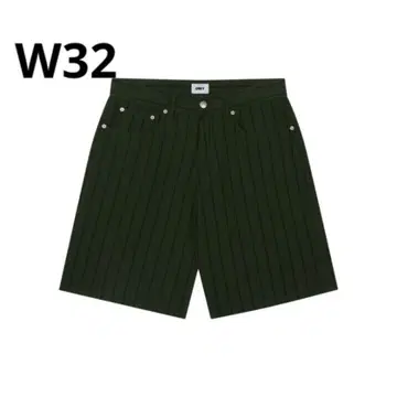 OBEY Stripe Baggy Denim Shorts W32