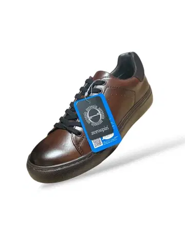 [ 새상품 ] zerospin  가죽 스니커즈 브라운 25cm