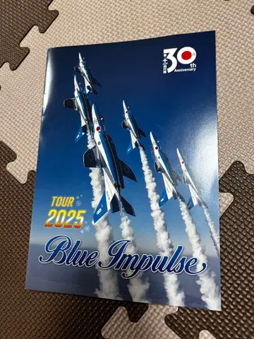 친필 사인 블루 임펄스 30주년 팜플렛