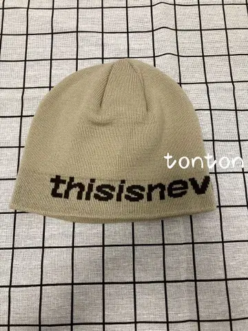 thisisneverthat 니트 모자 베이지