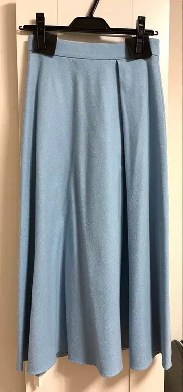 allureville 블루 울 롱 스커트