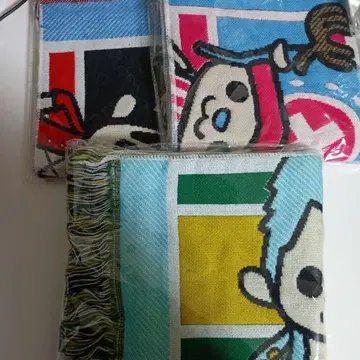 [ 미사용 ] ONEPIECE 루피, 조로, 초파 머플러 세트 원피스