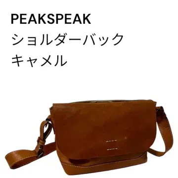 [ 새상품급 ] PEAKS PEAK 피크스피크 숄더백 카멜