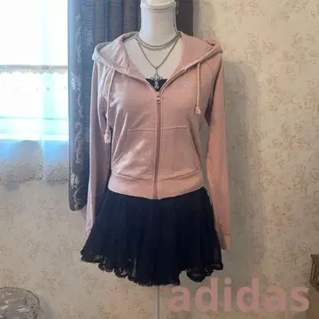 y2k 00s 헤이세이 갸루 큐빅 adidas 후드티