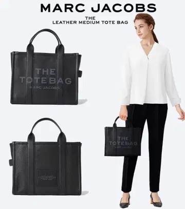 MARC JACOBS 가죽 토트 미디엄