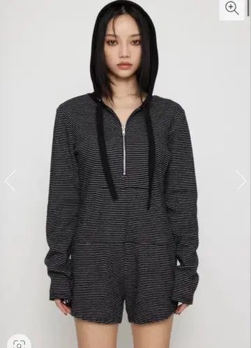 LAGUA GEM BORDER HOODIE 올인원