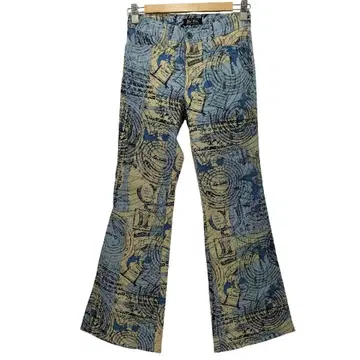 BA-TSU Y2K 올 패턴 플레어 팬츠