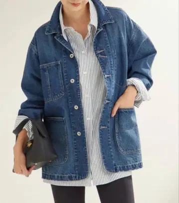 플라주 plage 데님 자켓 coverall 커버올 38