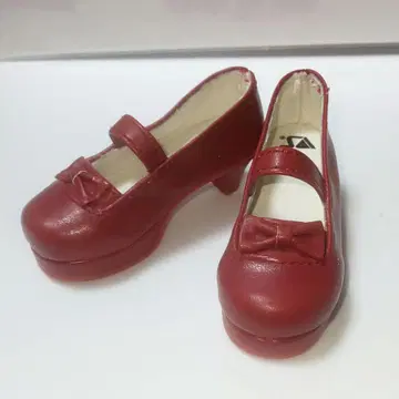 보크스 1/4 40cm급 인형용 힐 신발 빨간색 신발 정크