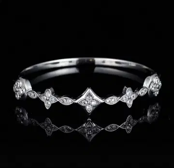 모노그램 LV 뱅글 팔찌 실버