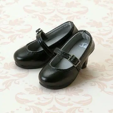 보크스 1/4 40cm급 인형용 블랙 힐 신발