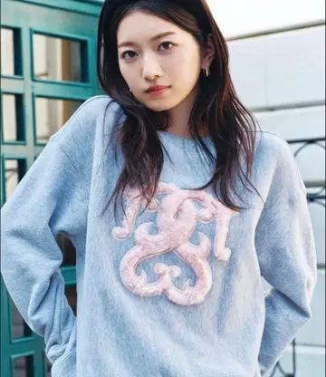 [ WEB 한정판/보아 컬렉션 ] 로고 모티브 맨투맨 그레이