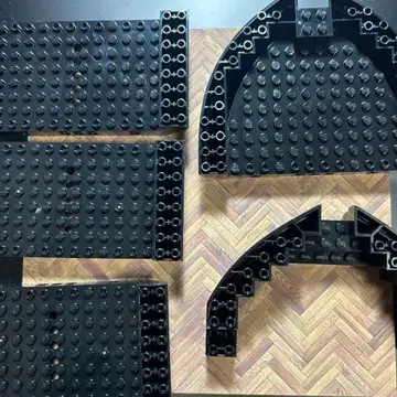 LEGO 블랙 펄 호 선체 부품 블랙